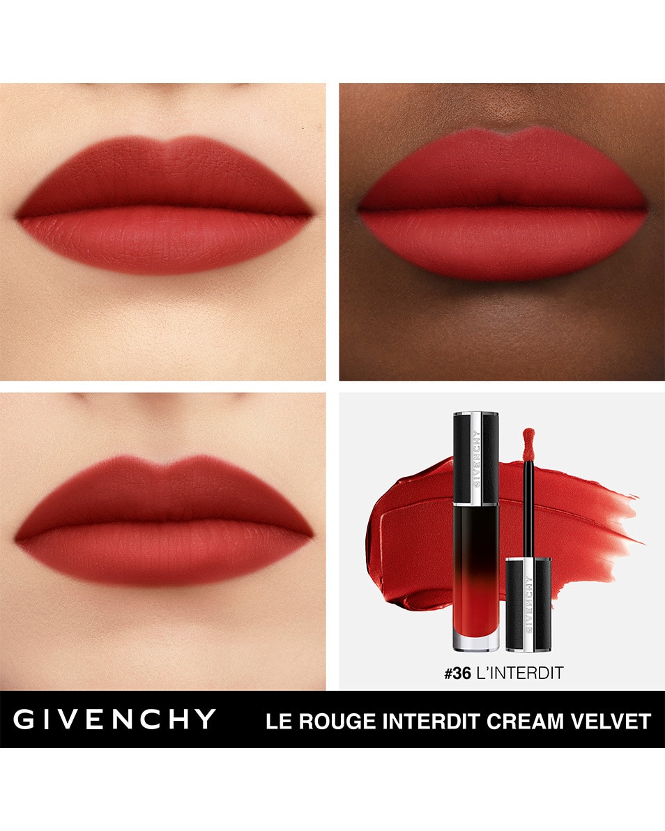 GIVENCHY COSMETICS LE ROUGE INTERDIT CREAM VELVET MATITÉ CRÉMEUSE - COULEUR LONGUE DURÉE L'Interdit 5