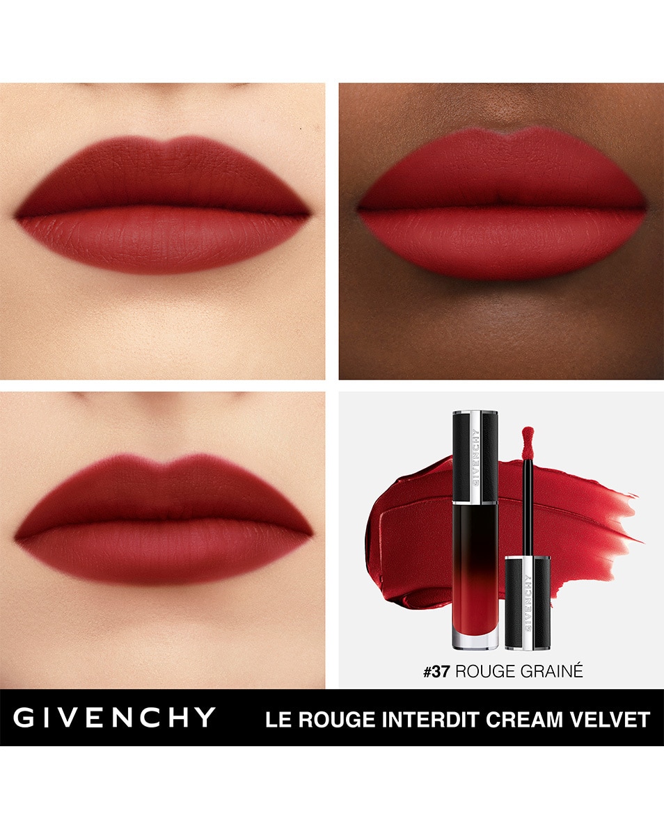 GIVENCHY COSMETICS LE ROUGE INTERDIT CREAM VELVET CREAMY MATTE FINISH - LONG-LASTING COLOUR Rouge Grainé 5