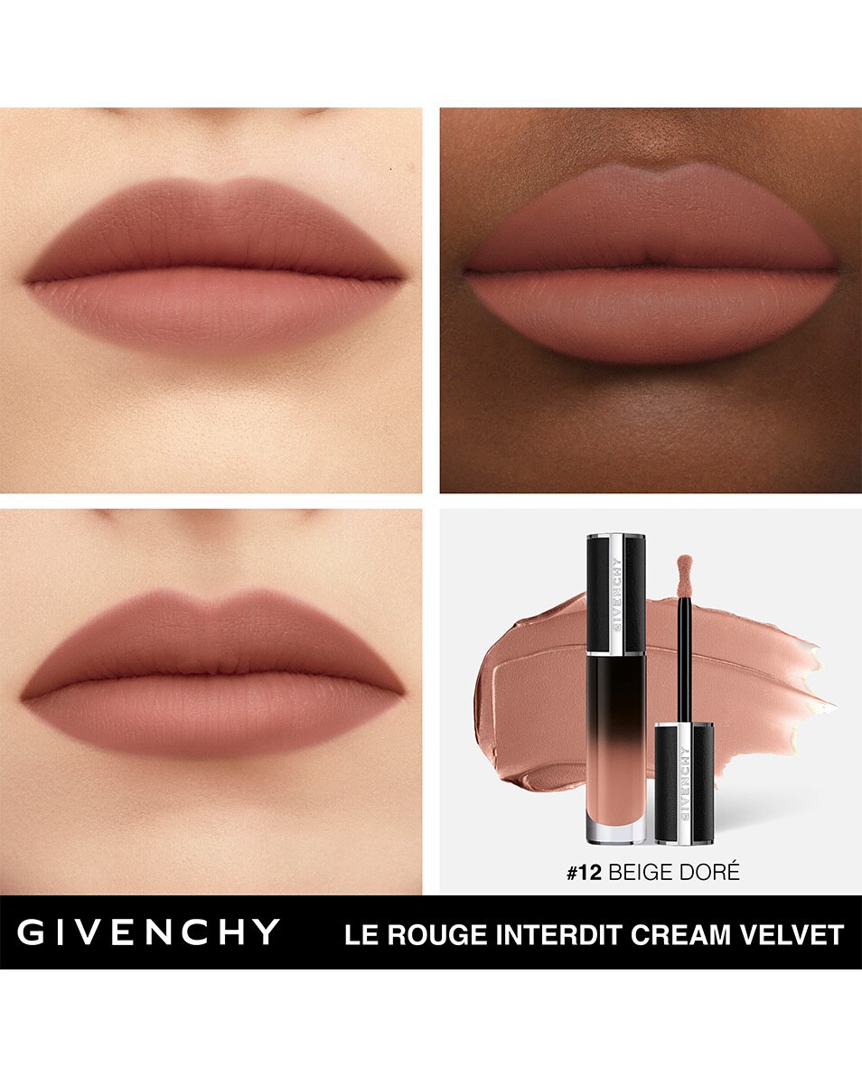 GIVENCHY COSMETICS LE ROUGE INTERDIT CREAM VELVET CREAMY MATTE FINISH - LONG-LASTING COLOUR Beige Doré 5