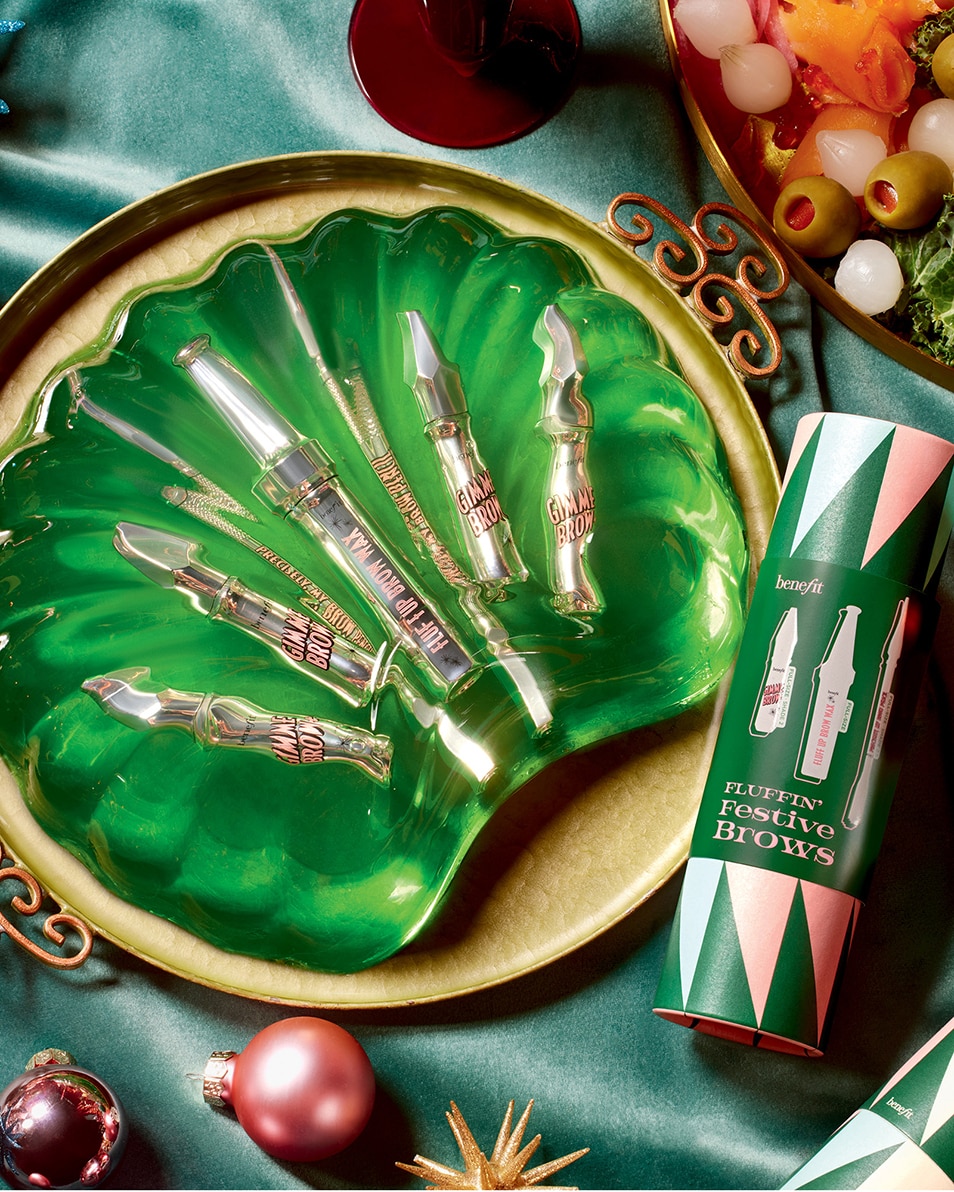 BENEFIT COSMETICS BROW COLLECTION FLUFFIN' FESTIVE BROWS 3 ST 5