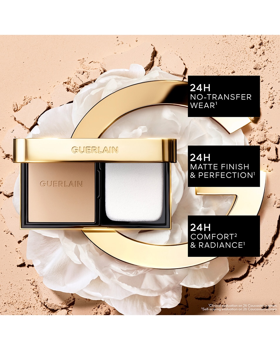 GUERLAIN PARURE GOLD SKIN CONTROL FOND DE TEINT COMPACT HAUTE PERFECTION & MATITÉ 2N NEUTRAL/NEUTRE 5
