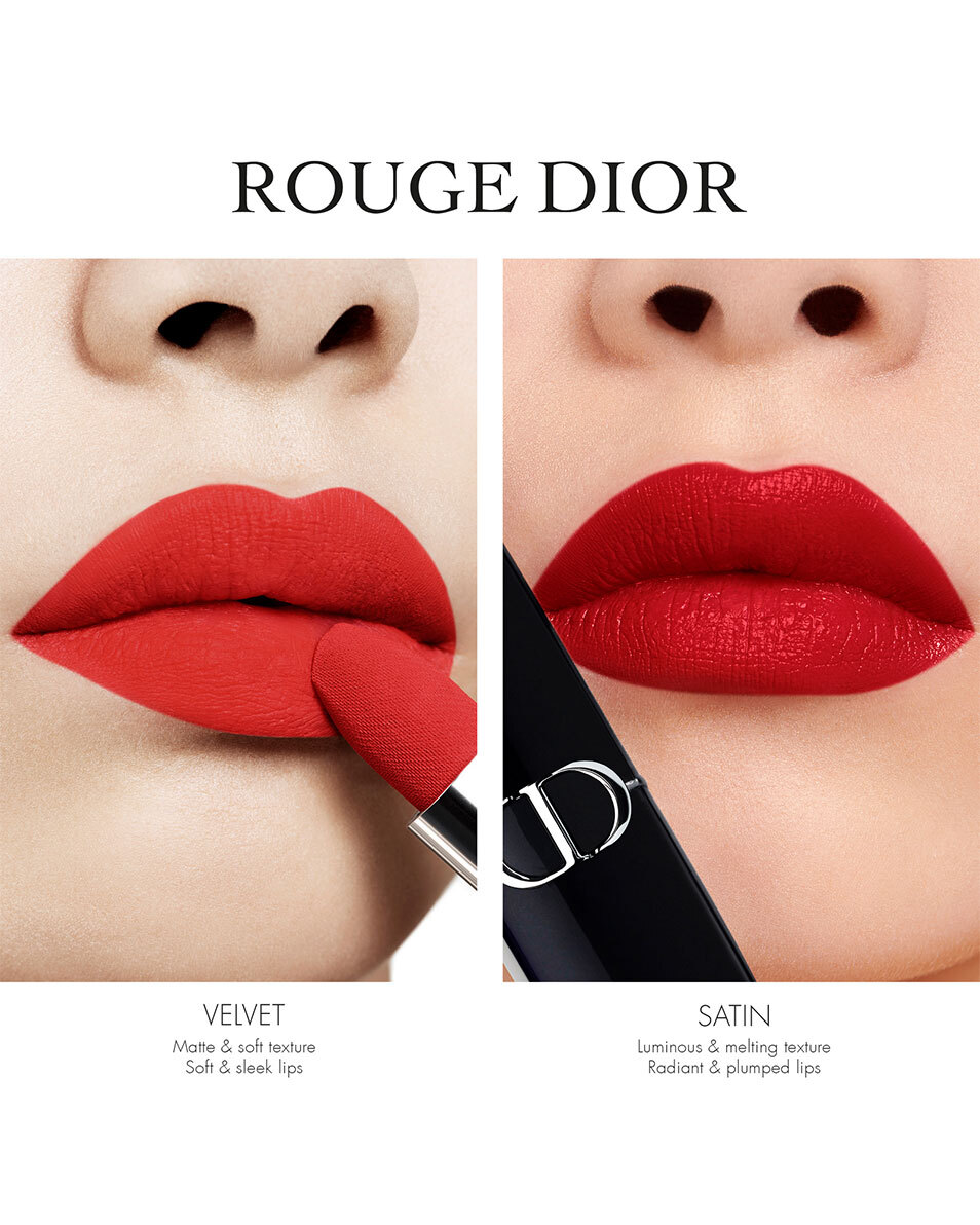 DIOR Rouge Dior Rouge à lèvres - confort et longue tenue SATIN - 999 5