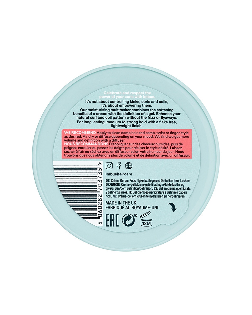 IMBUE Curl Curl Empowering Crème Gel 200 ML 5