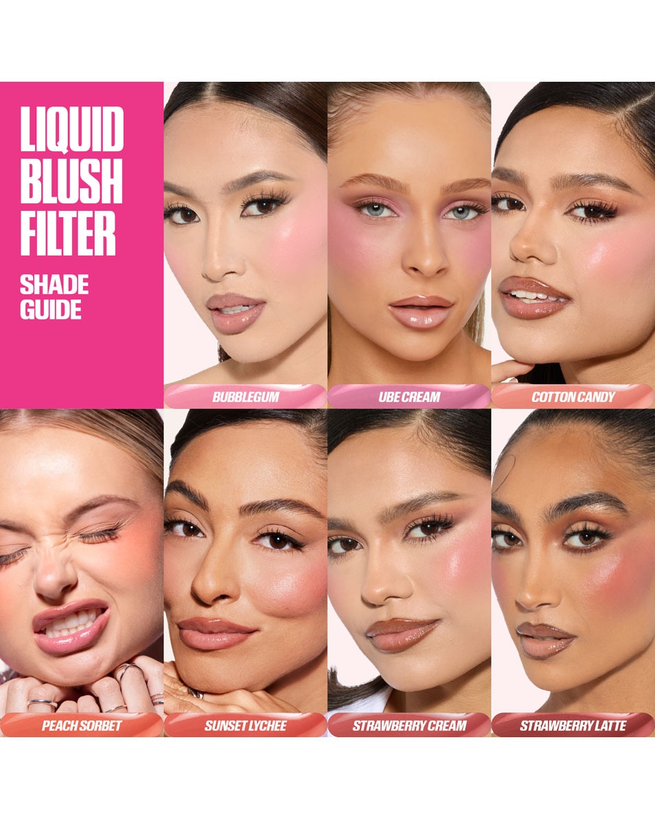 HUDA BEAUTY BLUSH FILTER LIQUID BLUSH STRAWBERRY CREAM 5