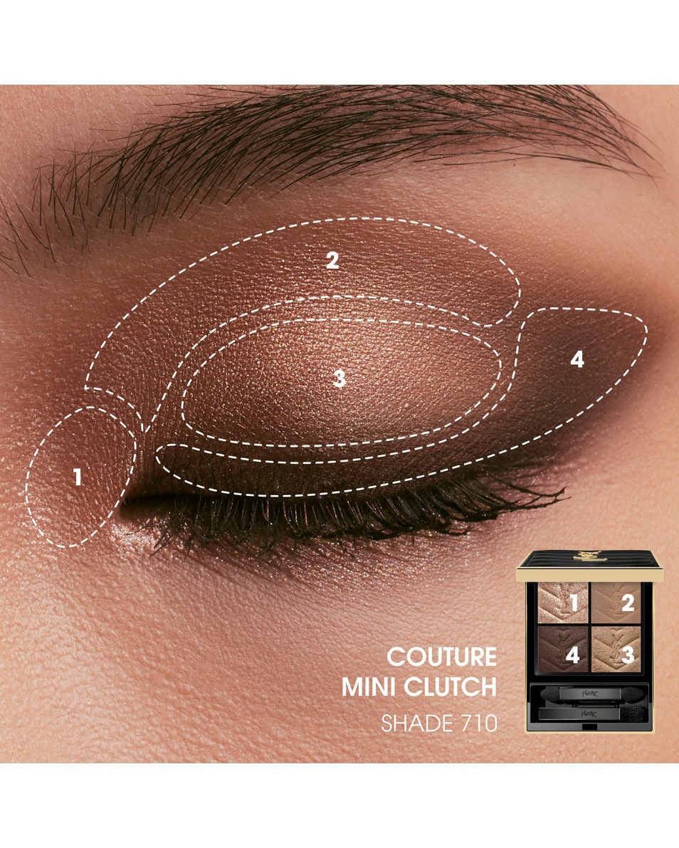 YVES SAINT LAURENT Couture Mini Clutch Oogschaduwpalet Over Brun 5