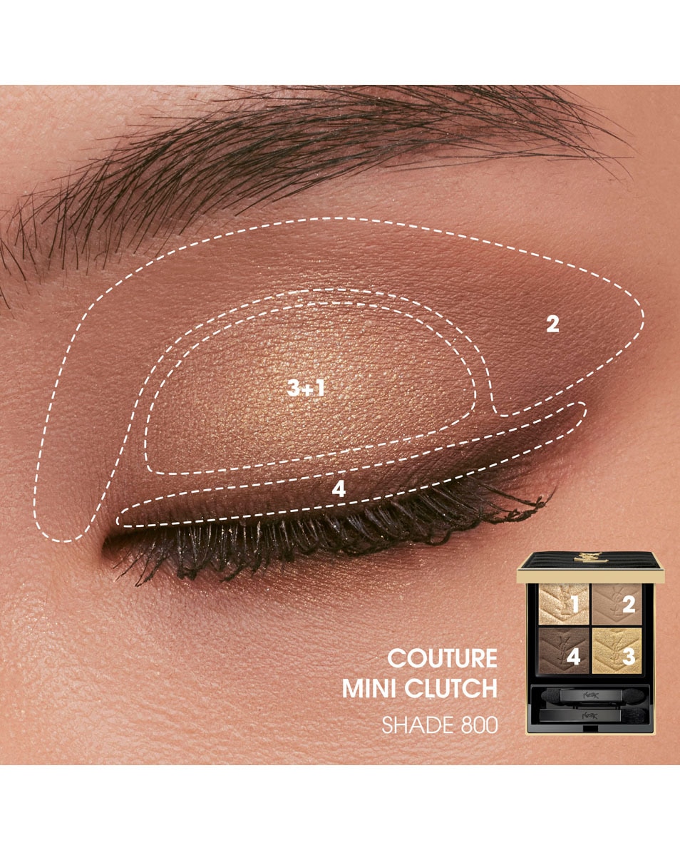 YVES SAINT LAURENT Couture Mini Clutch Palette De Fards Paupi res Over Doré 5