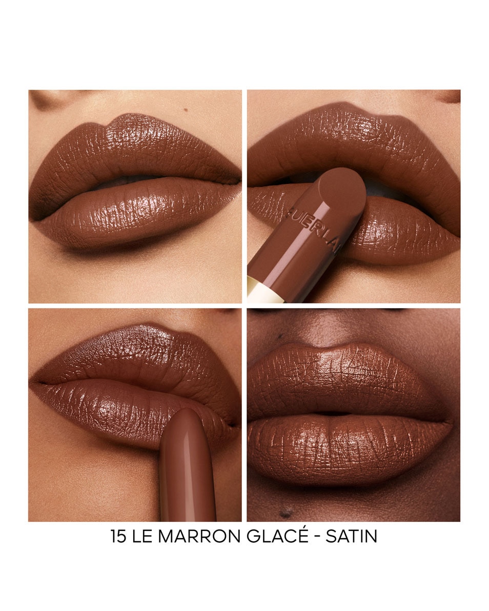 GUERLAIN Rouge G Refill - De personaliseerbare, uiterst verzorgende lipstick 15 LE MARRON GLACÉ - SATIN 5
