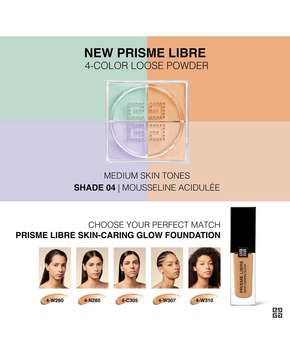 GIVENCHY COSMETICS PRISME LIBRE POUDRE LIBRE MATITÉ & ÉCLAT RÉHAUSSÉ MOUSSELINE ACIDULÉE 5