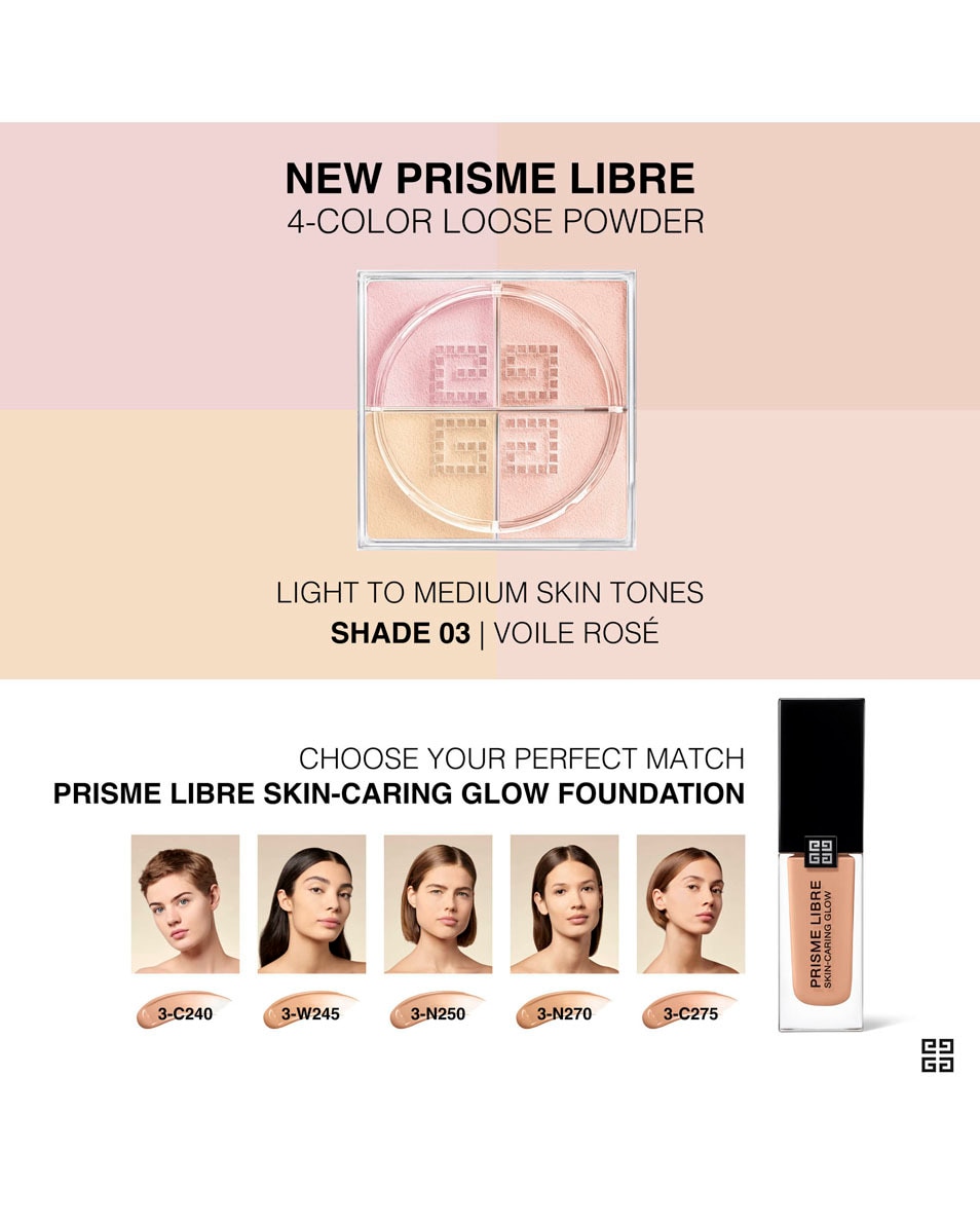 GIVENCHY COSMETICS PRISME LIBRE MAT-FINISH & ENHANCED RADIANCE LOOSE POWDER VOILE ROSÉ 5