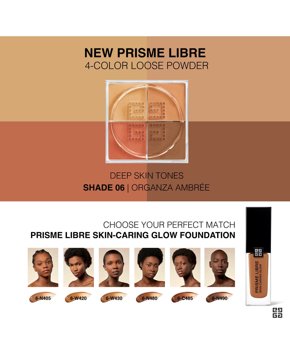 GIVENCHY COSMETICS PRISME LIBRE POUDRE LIBRE MATITÉ & ÉCLAT RÉHAUSSÉ ORGANZA AMBRÉ 5