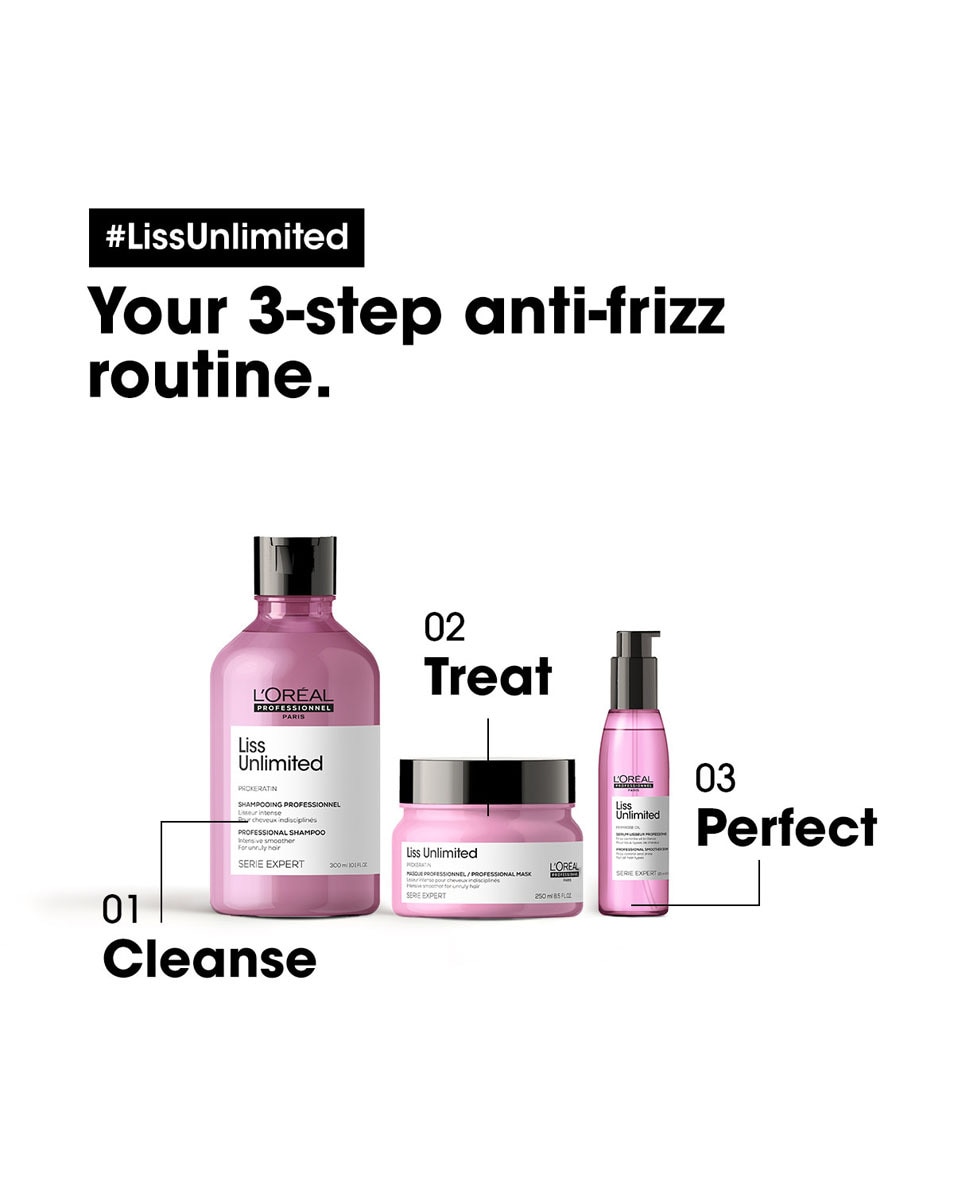 L'OREAL PROFESSIONNEL Liss Unlimited Shampooing pour cheveux rebelles 300 ML 5