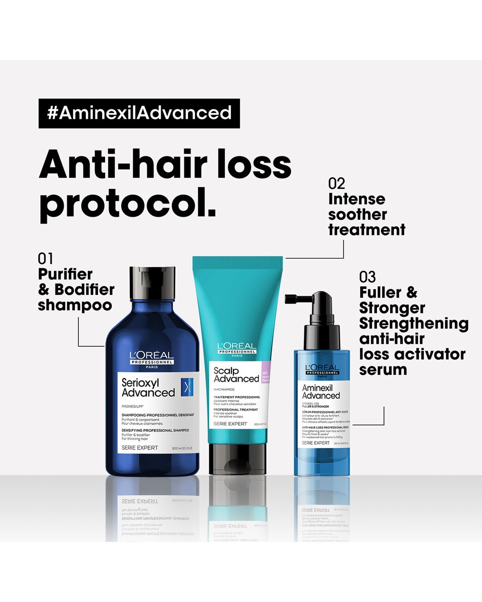 Shampooing purifiant pour cheveux clairsemés