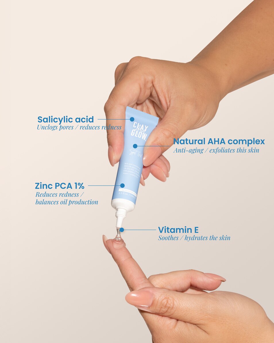 CLAY AND GLOW Spot treatment gel Gel traitant ciblé BHA 15 ML 5