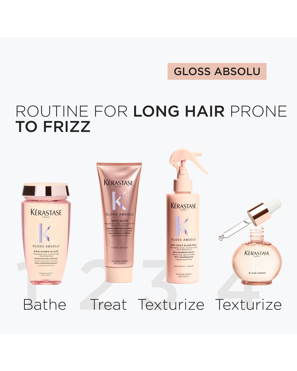 KÉRASTASE Gloss Absolu Bain Hydra-Glaze Anti-frizz shampoo voor lang, pluizig haar 250 ML