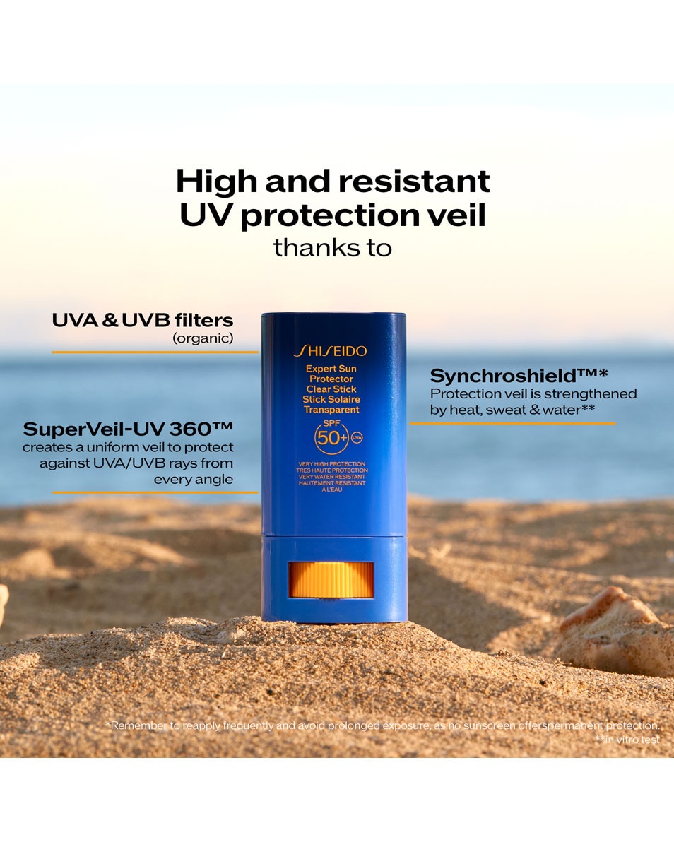 SHISEIDO Expert Sun Protector Stick Solaire Transparent SPF50+ 20 G 5