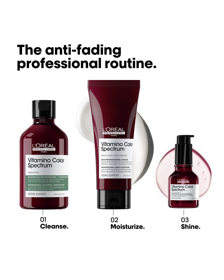 L'OREAL PROFESSIONNEL Vitamino Color Spectrum Groene Shampoo - Voor Donkerbruin Haar 300 ML 5