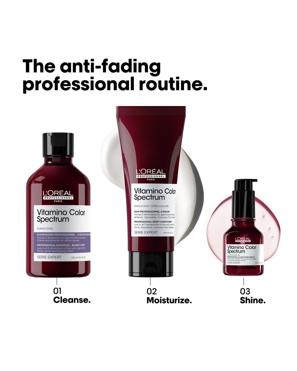 L'OREAL PROFESSIONNEL Vitamino Color Spectrum Shampooing Violet - Pour cheveux blonds 300 ML