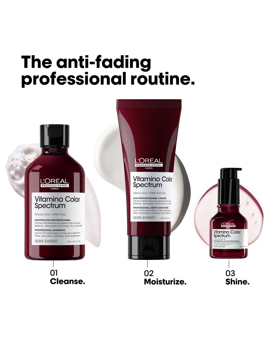 L'OREAL PROFESSIONNEL Vitamino Color Spectrum Shampoo – Kleurbescherming Voor Gekleurd Haar 300 ML 5