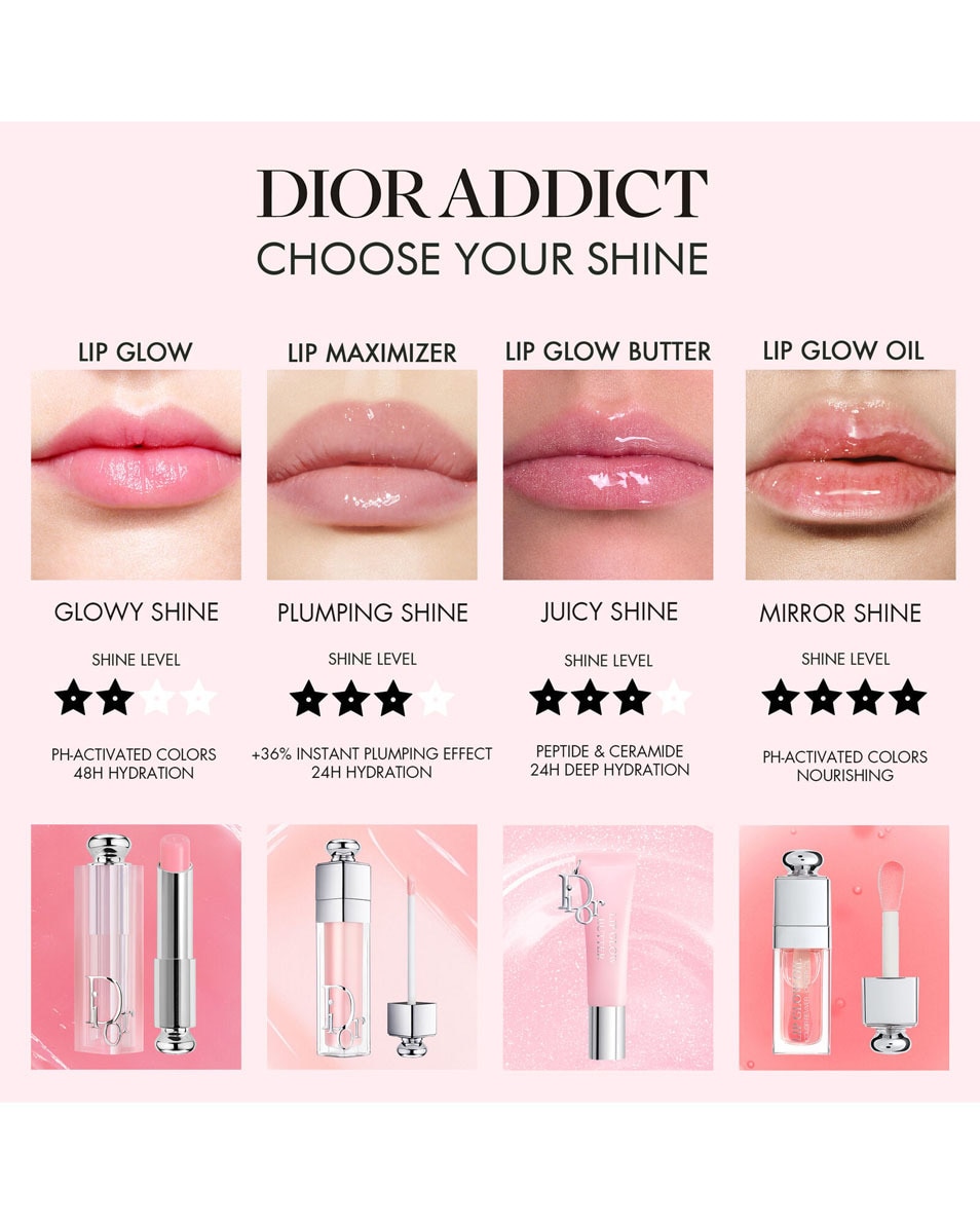 DIOR Dior Addict Lip Glow Butter Soin des lèvres ultra-brillant - peptide + céramide 104 BLACK CHERRY