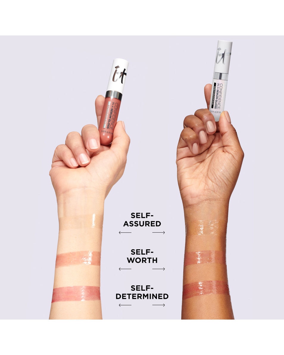 IT COSMETICS Confidence In A Serum Gloss Lipgloss - Gladmakend En Hydraterend - Extra Glanzende Finish SELF-WORTH 4