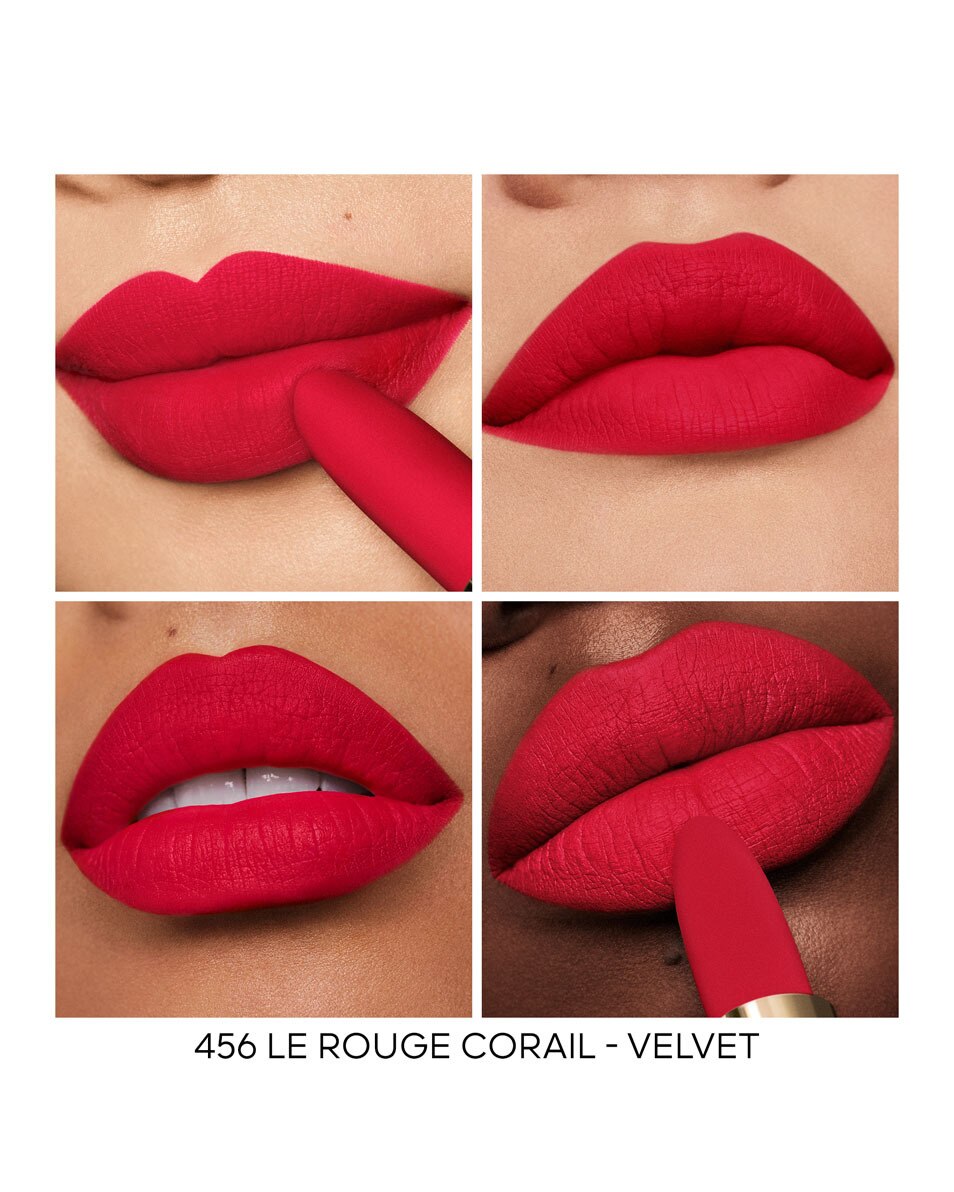 GUERLAIN ROUGE G De navulling - De personaliseerbare, uiterst verzorgende lipstick 456 LE ROUGE CORAIL – VELVET 5