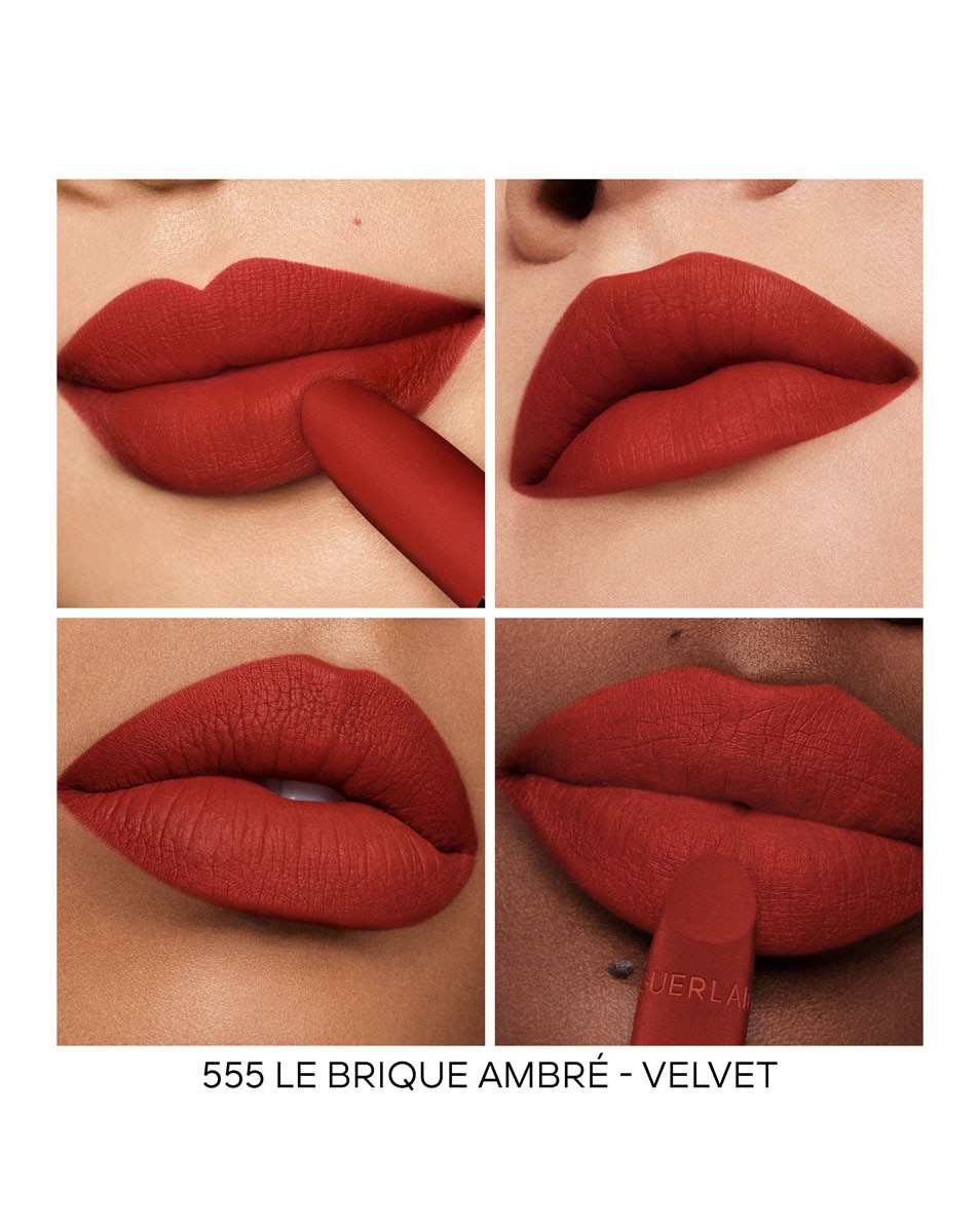GUERLAIN ROUGE G De navulling - De personaliseerbare, uiterst verzorgende lipstick 555 LE BRIQUE AMBRÉ – VELVET 5