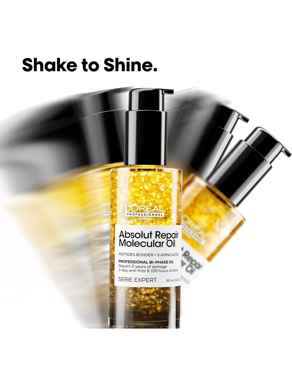 L'OREAL PROFESSIONNEL Absolut Repair Molecular Huile Bi-Phase - pour tous types de cheveux abîmés 90 ML 5