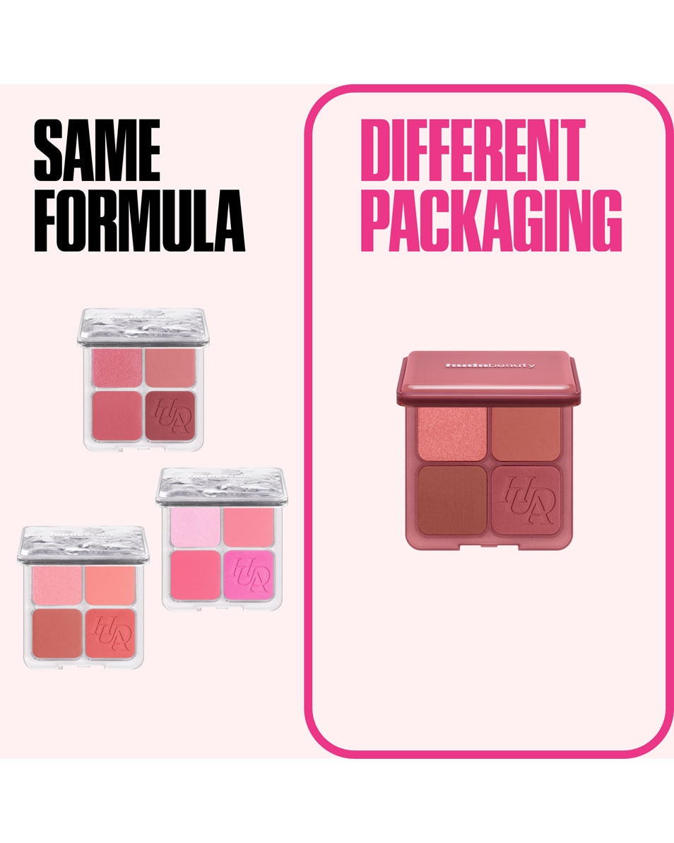 HUDA BEAUTY BLUSH FILTER Blurring Blushlighter Palette TOASTY PEACH 5