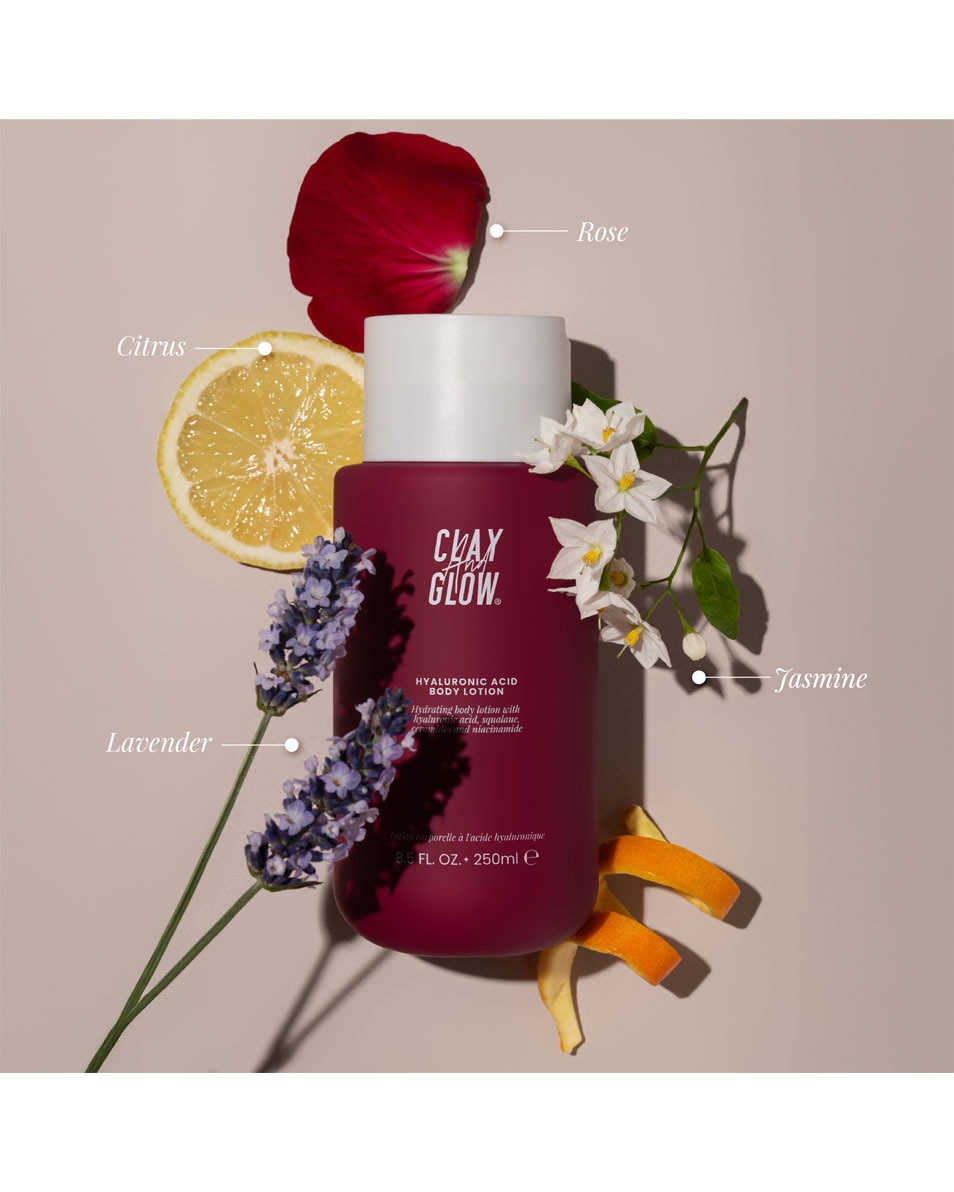 CLAY AND GLOW HYALURONIC ACID Hydraterende bodylotion 250 ML 4