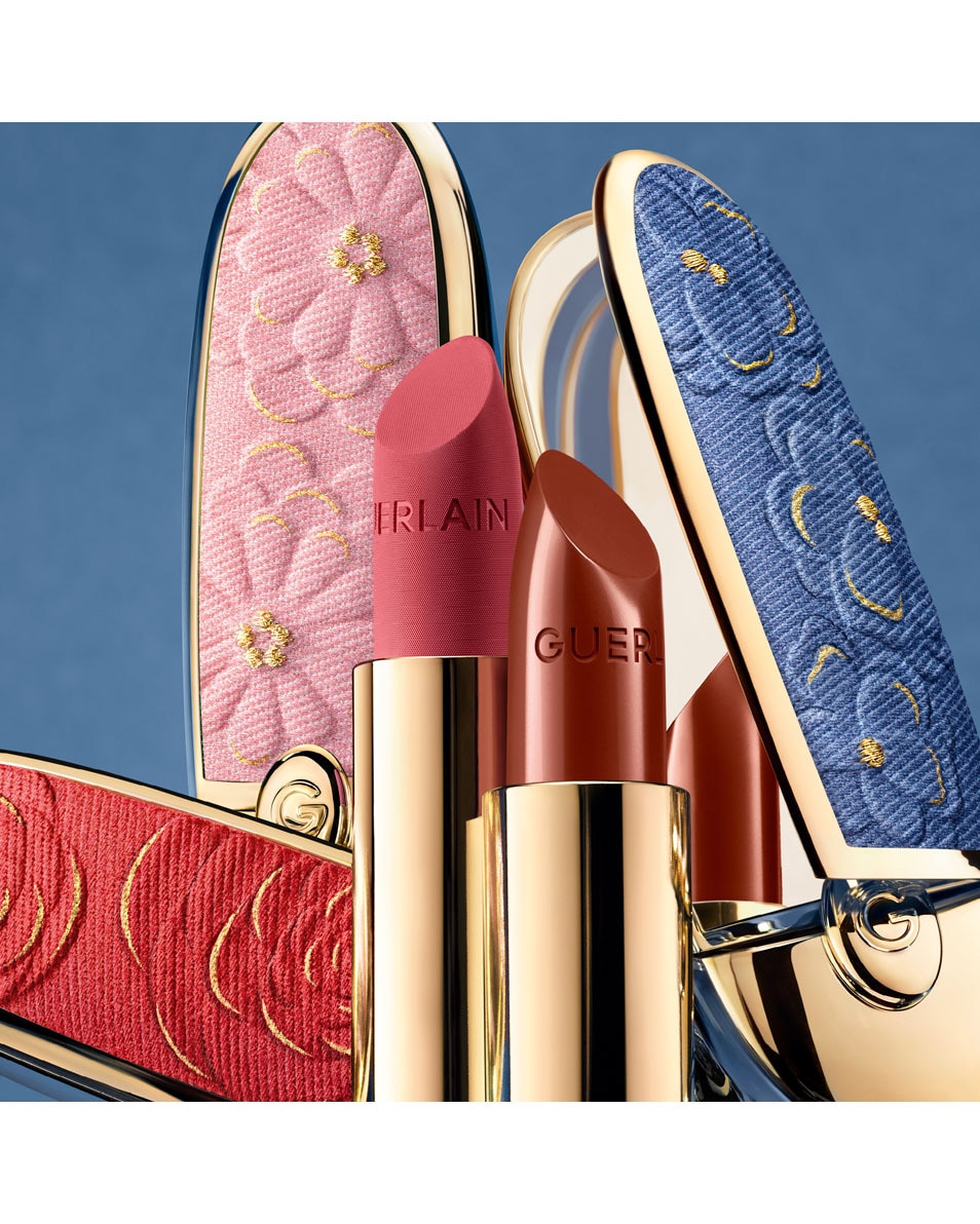 GUERLAIN ROUGE G Blooming Denim L’écrin bijou double miroir - Édition Limitée<br>Le rouge à lèvres soin personnalisable 1 ST 5