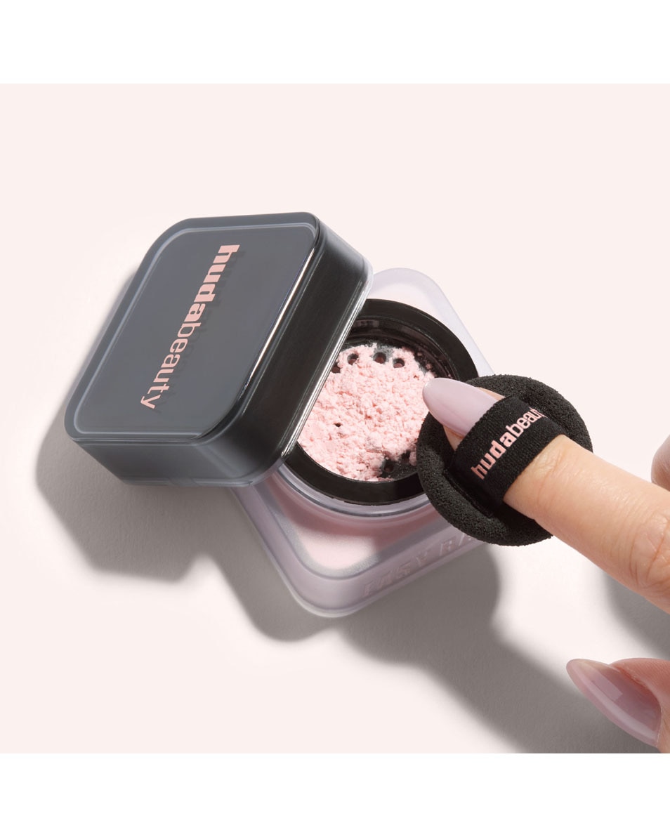 HUDA BEAUTY BABY BAKE MINI EASY BAKE LOOSE POWDER UBE BIRTHDAY CAKE