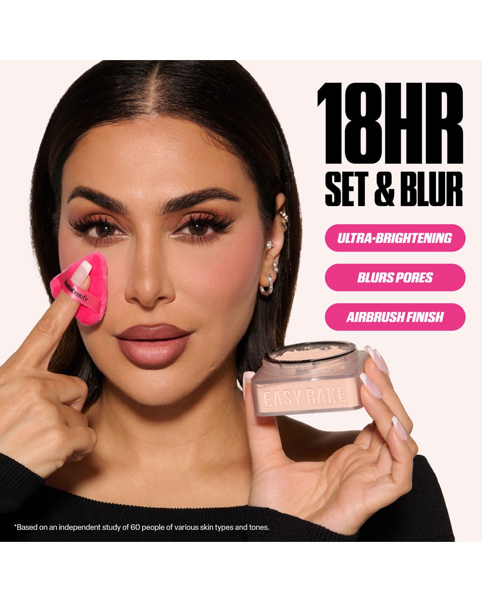 HUDA BEAUTY EASY BAKE LOOSE POWDER MATCHA MILK CAKE 5