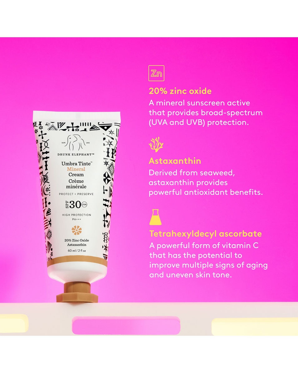DRUNK ELEPHANT Suncare Umbra Tinte Mineral Cream SPF30 60 ML 5