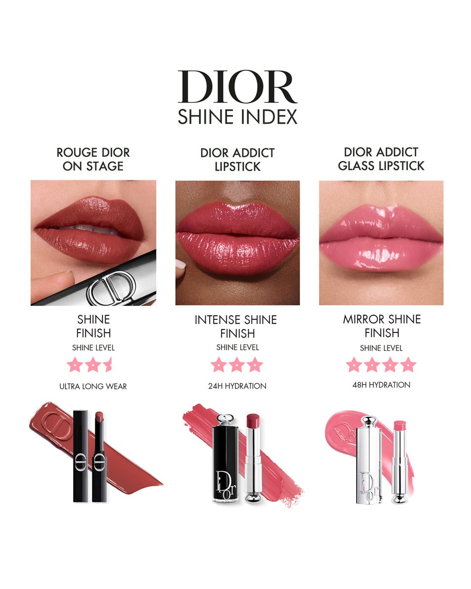 DIOR Dior Addict Glass Lipstick - Hydrating Lip Gloss Stick Gloss en stick ultra-brillant hydratant 194 Sparkly Dice - Sparkly 5