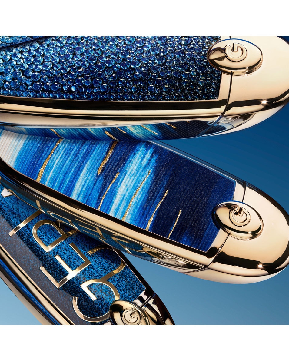 GUERLAIN ROUGE G De sierlijke case met een dubbel spiegeltje LE BLEU RÊVERIE 5