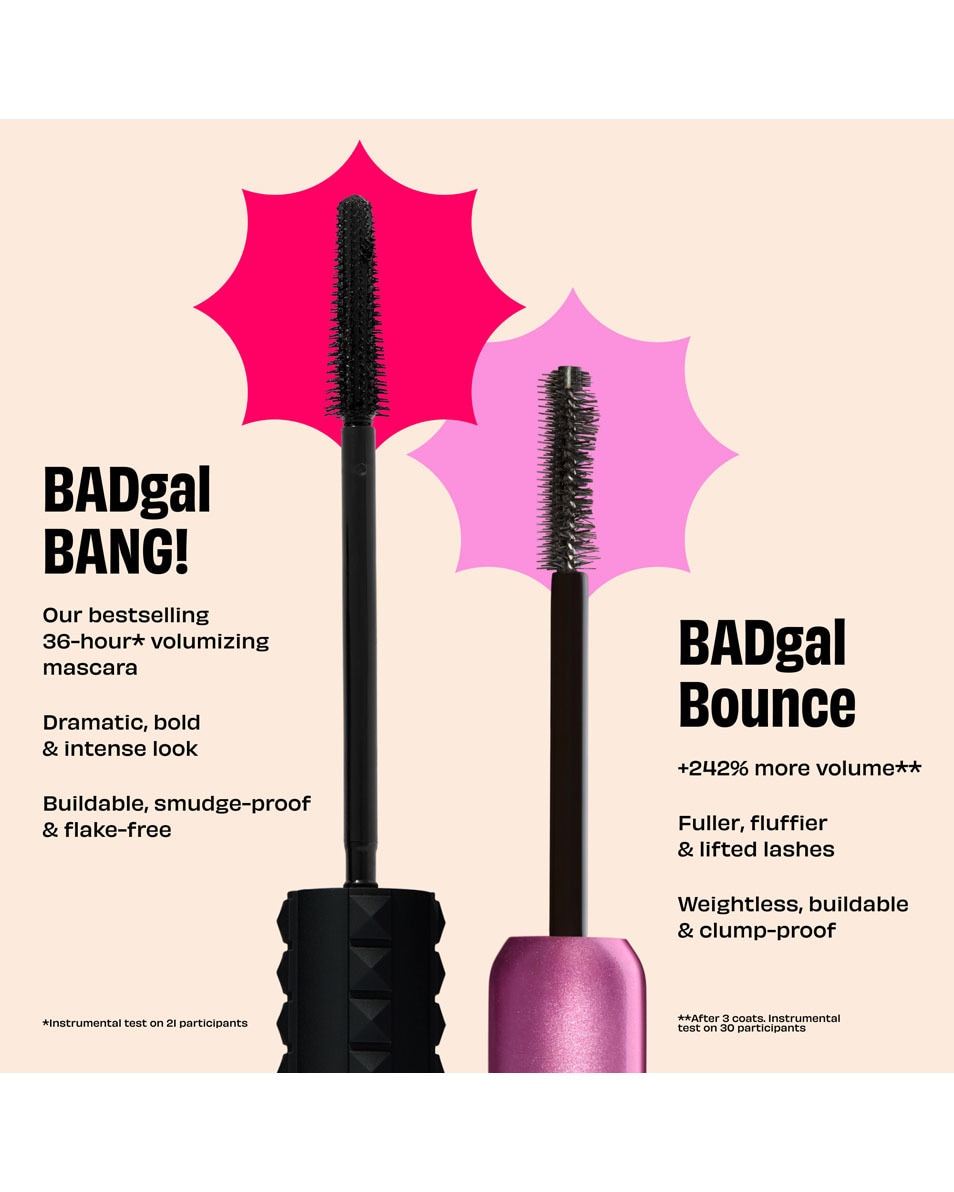BENEFIT COSMETICS BADgal Bounce Mascara Midnight Brown 5
