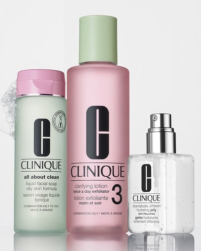 CLINIQUE ALL ABOUT CLEAN™ LIQUID FACIAL SOAP MILD - SKIN TYPE 3 & 4 CLEANSER - GEMENGDE TOT VETTE HUID - 3-STEP SYSTEM 200 ML