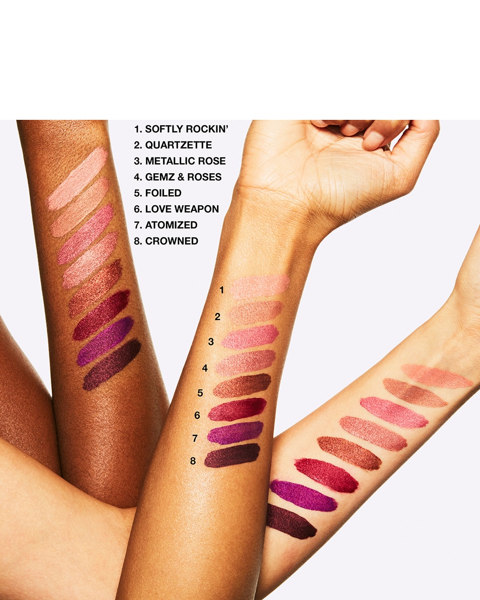 M.A.C RETRO MATTE LIQUID LIP COLOUR METALLICS 8U LANGHOUDENDE, VLOEIBARE LIPPENSTIFT - KLONTERT NIET 00 clear 5