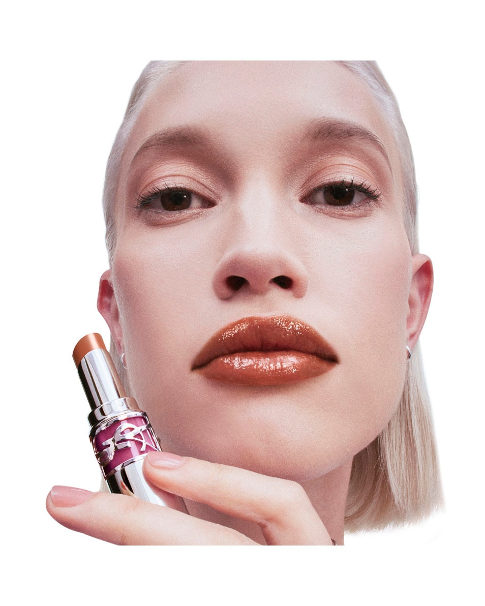 YVES SAINT LAURENT Ysl Loveshine Candy Glaze Lip Gloss Stick - 4 4 Nude Pleasure 6