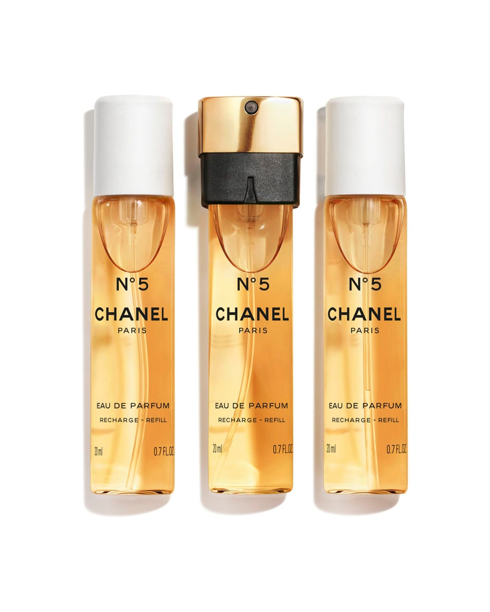 CHANEL N°5 EAU DE PARFUM TASVERSTUIVER NAVULLING 3 ST