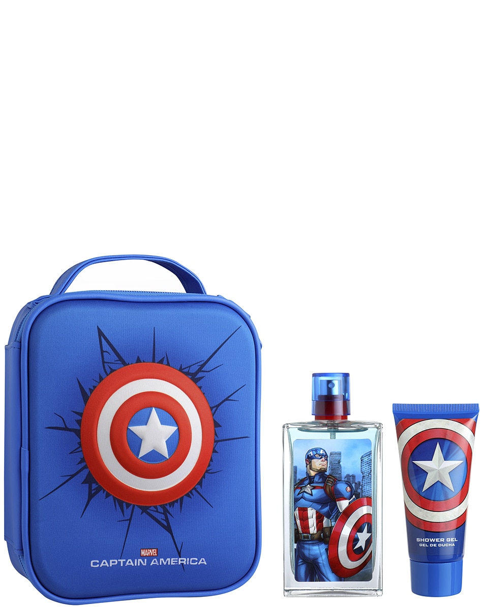 DISNEY CAPTAIN AMERICA EAU DE TOILETTE + GEL DOUCHE + POCHETTE DE TOILETTE 2 ST