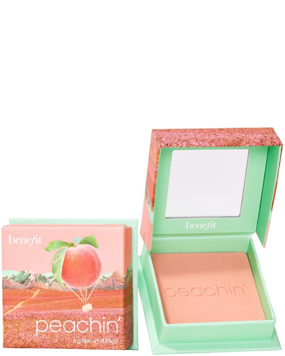 BENEFIT COSMETICS BOX OF POWDERS PEACHIN’ WANDERFUL WORLD BLUSH POWDER Golden peach blush