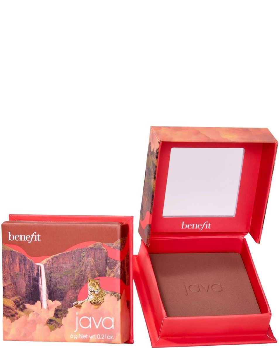 BENEFIT COSMETICS BOX OF POWDERS JAVA WANDERFUL WORLD BLUSH POWDER Rosy mocha blush