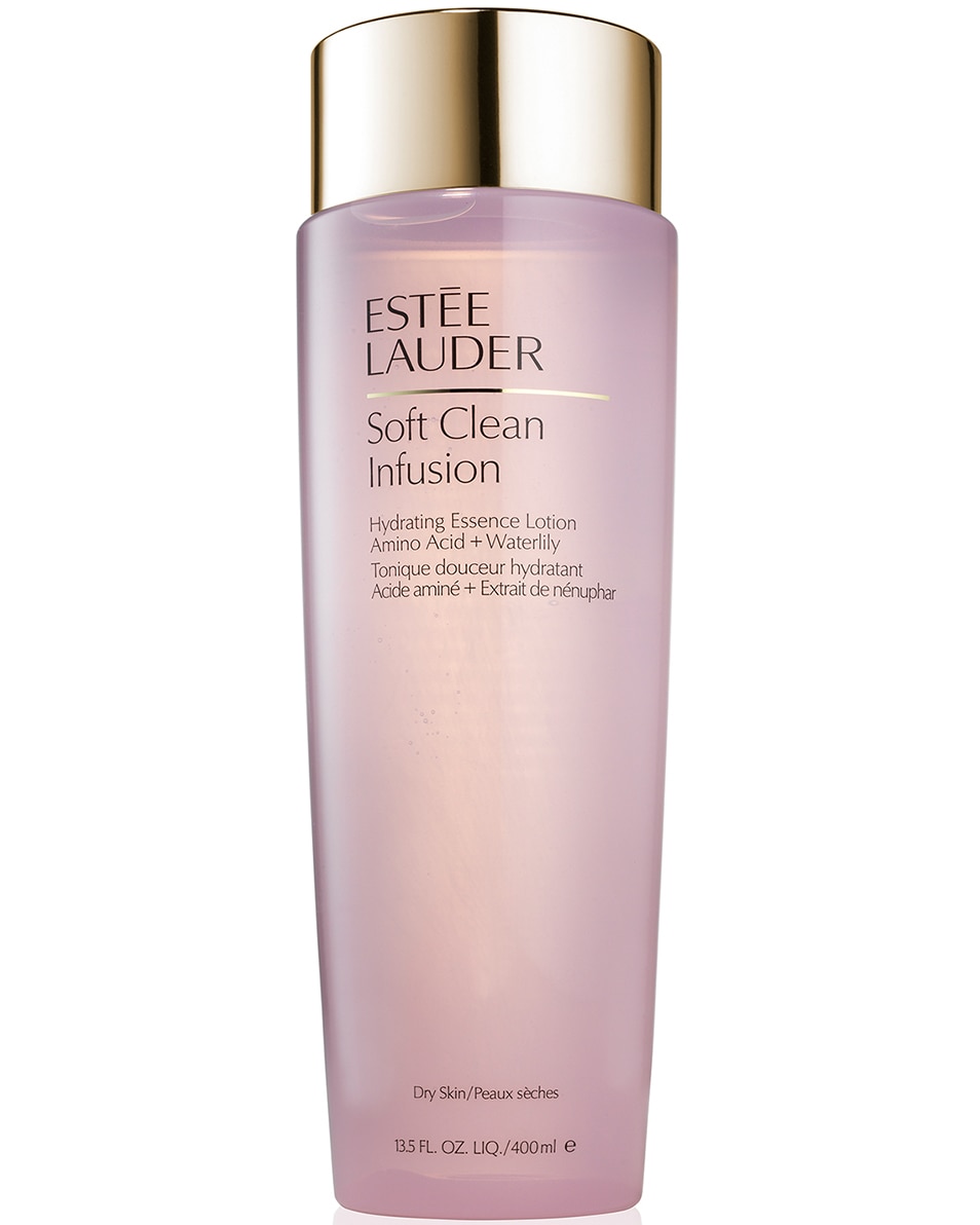 ESTÉE LAUDER SOFT CLEAN INFUSION HYDRATING ESSENCE LOTION WITH AMINO ACID15 + WATERLILY TONIQUE HYDRATANT - PEAU SÈCHES 400 ML