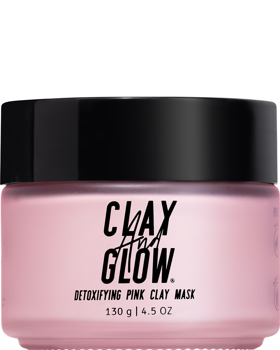CLAY AND GLOW DETOXIFYING PINK CLAY MASK ROZE KLEIMASKER 130 G