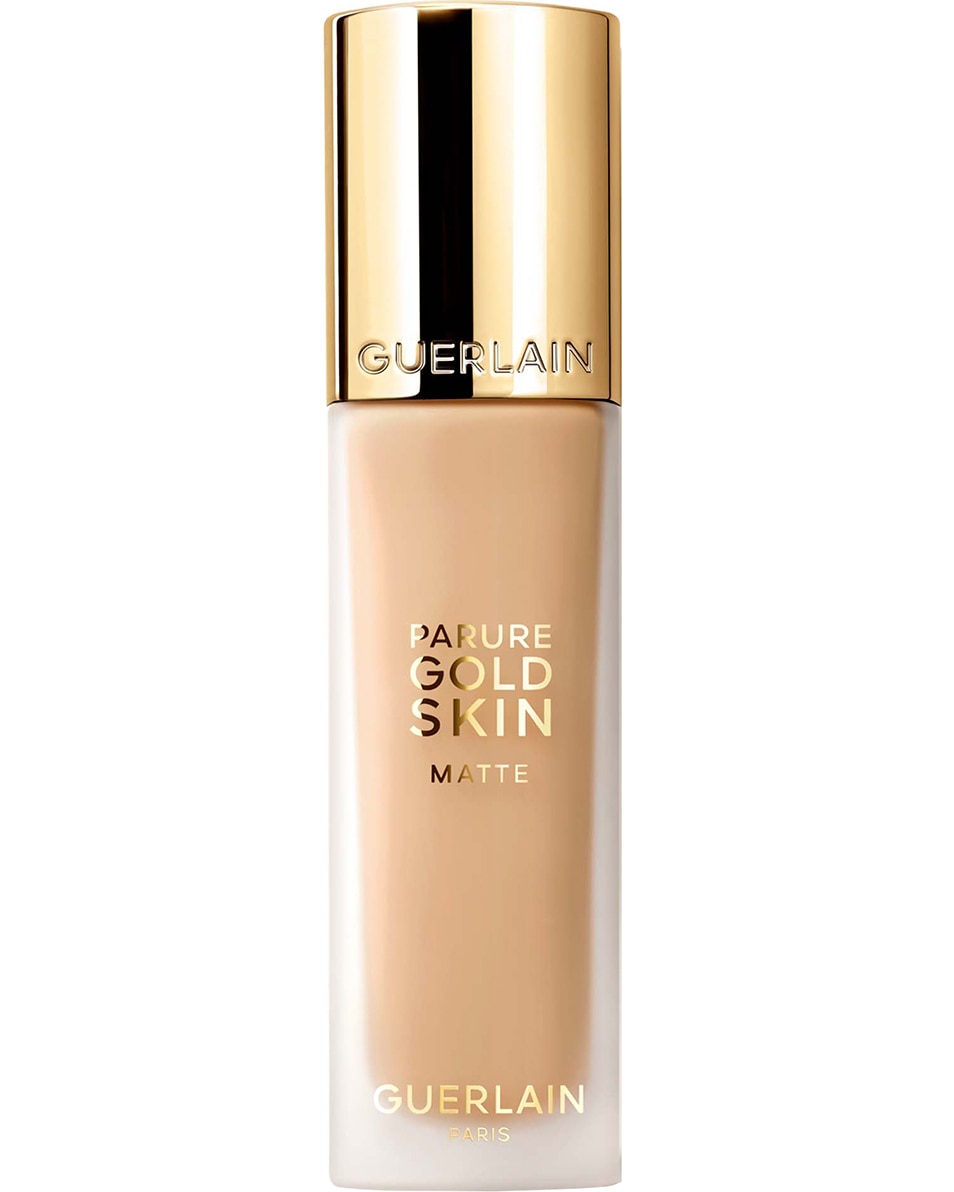 GUERLAIN PARURE GOLD SKIN MATTE FOUNDATION GEEFT NIET AF - HIGH PERFECTION - 24U VERZORGING EN DRAAGCOMFORT 3W WARM / DORÉ