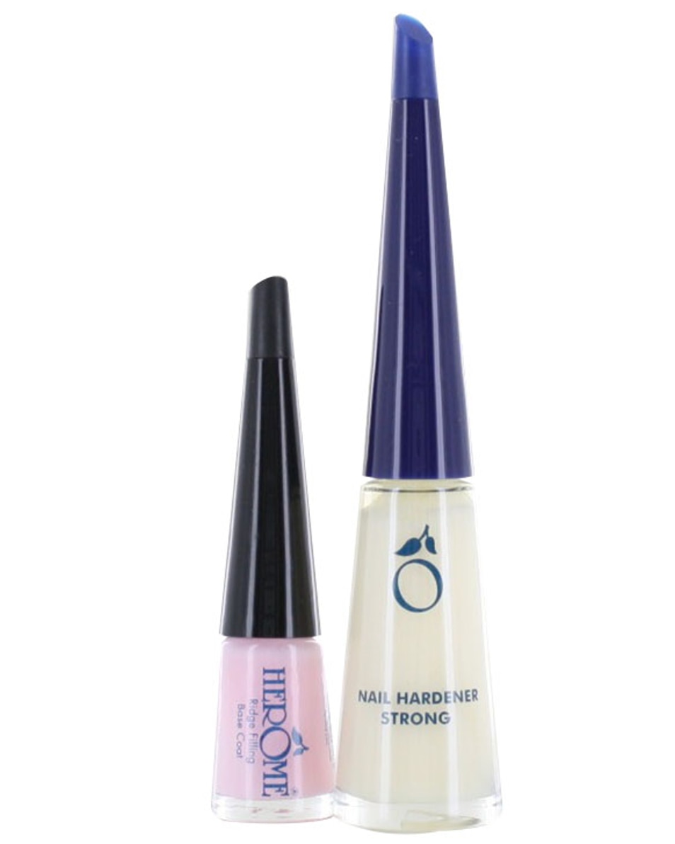 HERÔME NAIL CARE NAGELVERHARDER STERK + CADEAU RIDGE FILLING BASE COAT 2 ST