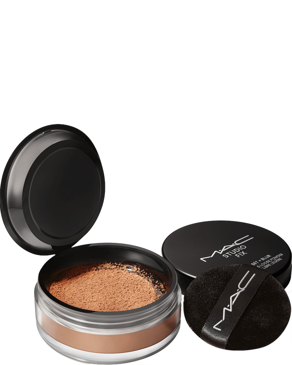 M.A.C STUDIO FIX PRO SET + BLUR WEIGHTLESS LOOSE POWDER POUDRE FIXANTE - FINI MAT Deep Dark