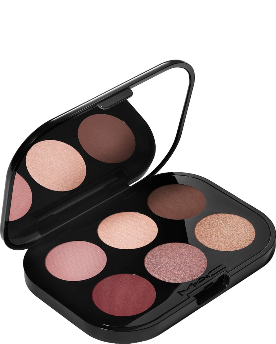 M.A.C CONNECT IN COLOUR EYE SHADOW PALETTE OOGSCHADUW PALETTE – VERSCHILLENDE FINISHES EMBEDDED IN BURGUNDY