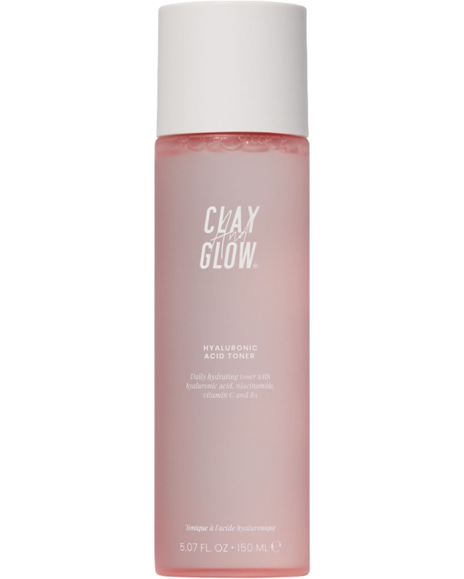 CLAY AND GLOW Cleansing + Hydrating Hyaluronic Acid Toner 150 ML